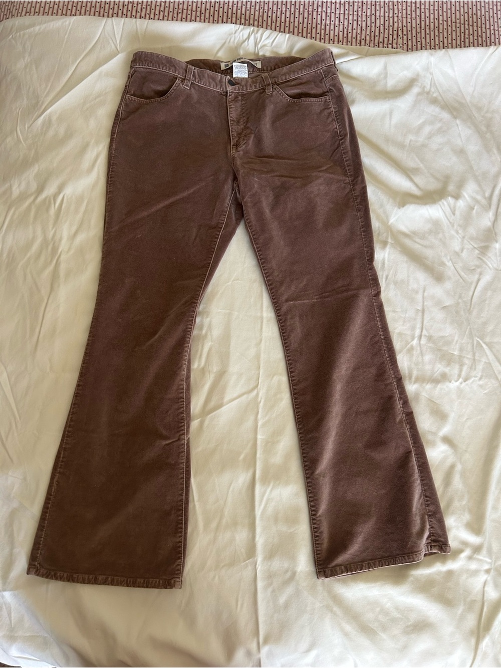 Vintage Y2K Lee Low Rise Brown Velvet Bootcut Jeans